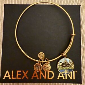 ⭐️ Alex and Ani: Gold and Blue Charleston Charm Bracelet